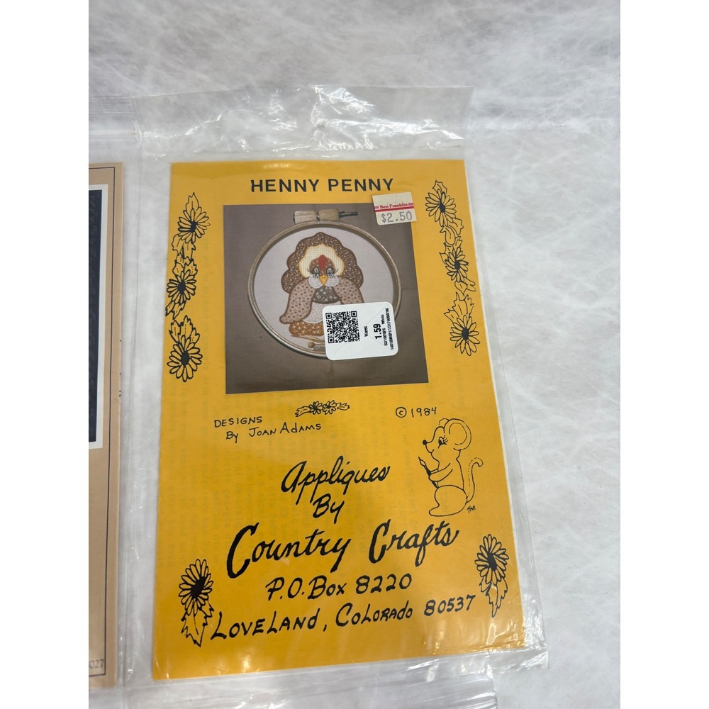 Lot of 6 Applique Quilt Patterns Katrinka Country Bears Henny Penny StoryQuilts - Picture 4 of 12